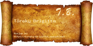 Töreky Brigitta névjegykártya