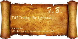 Töreky Brigitta névjegykártya