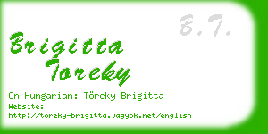 brigitta toreky business card