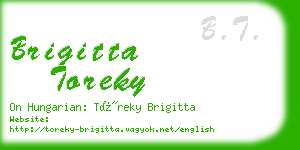 brigitta toreky business card